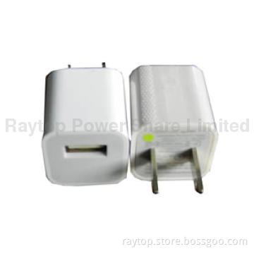 Smart USB Charger for Apple Mobile Phones, 5V, 1.0A, US Plug